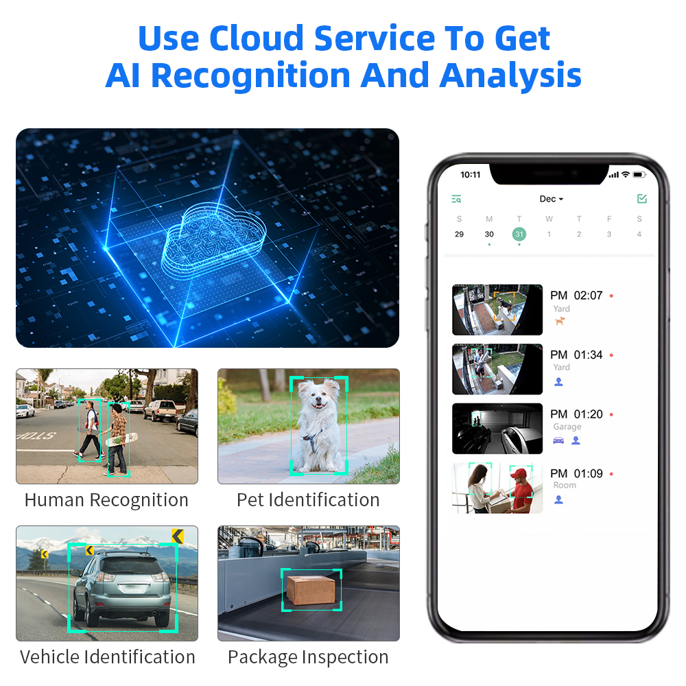 Hiseeu 3MP Cloud AI WiFi Video - Smart Home Cctv reseña y precio