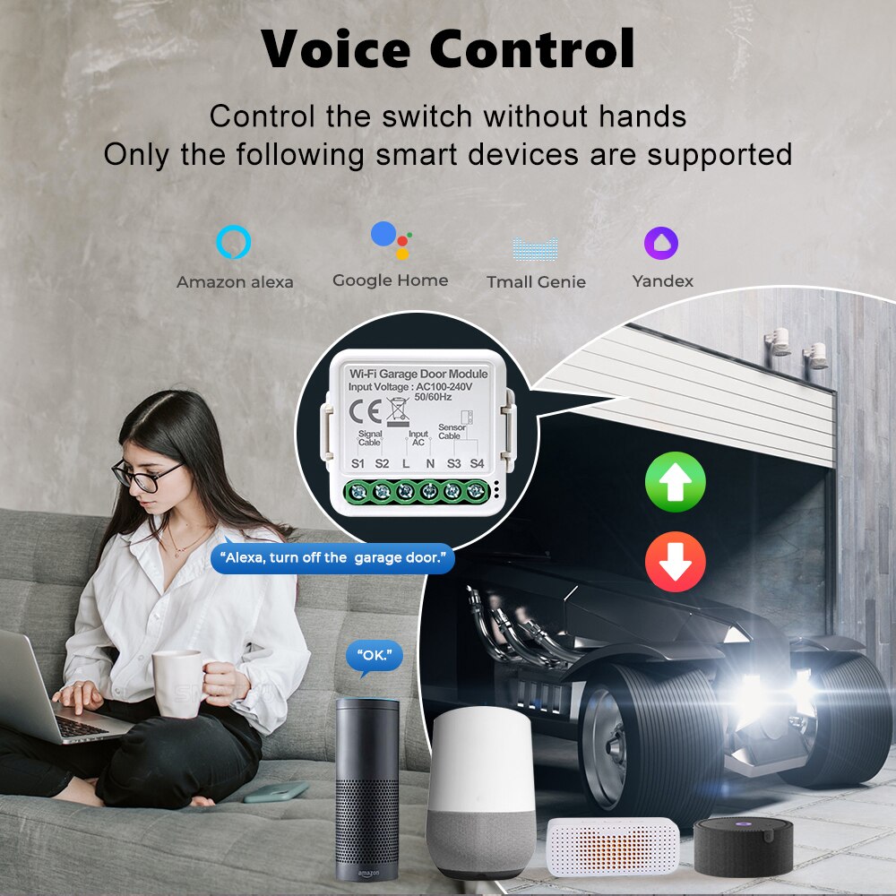 WiFi Tuya Smart Garage Door Sw - Smart Home Improvement reseña y precio