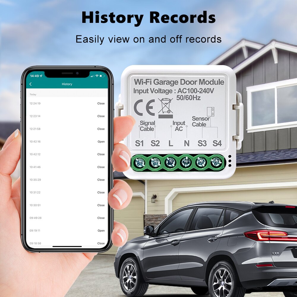 WiFi Tuya Smart Garage Door Sw - Smart Home Improvement reseña y precio