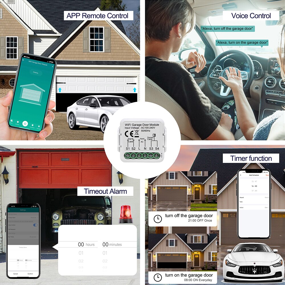 WiFi Tuya Smart Garage Door Sw - Smart Home Improvement reseña y precio