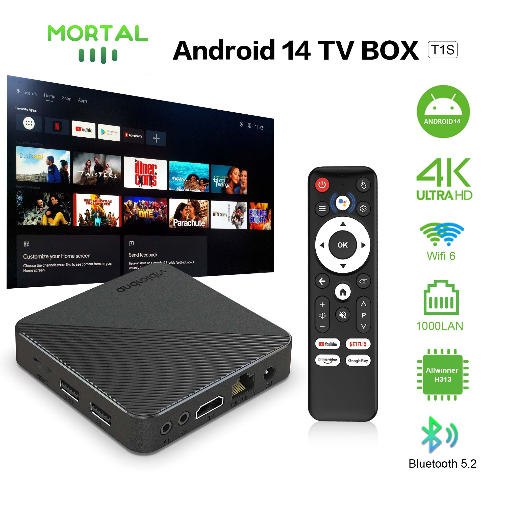 Android14 TV Box Smart Home th - Smart Home Plus reseña y precio