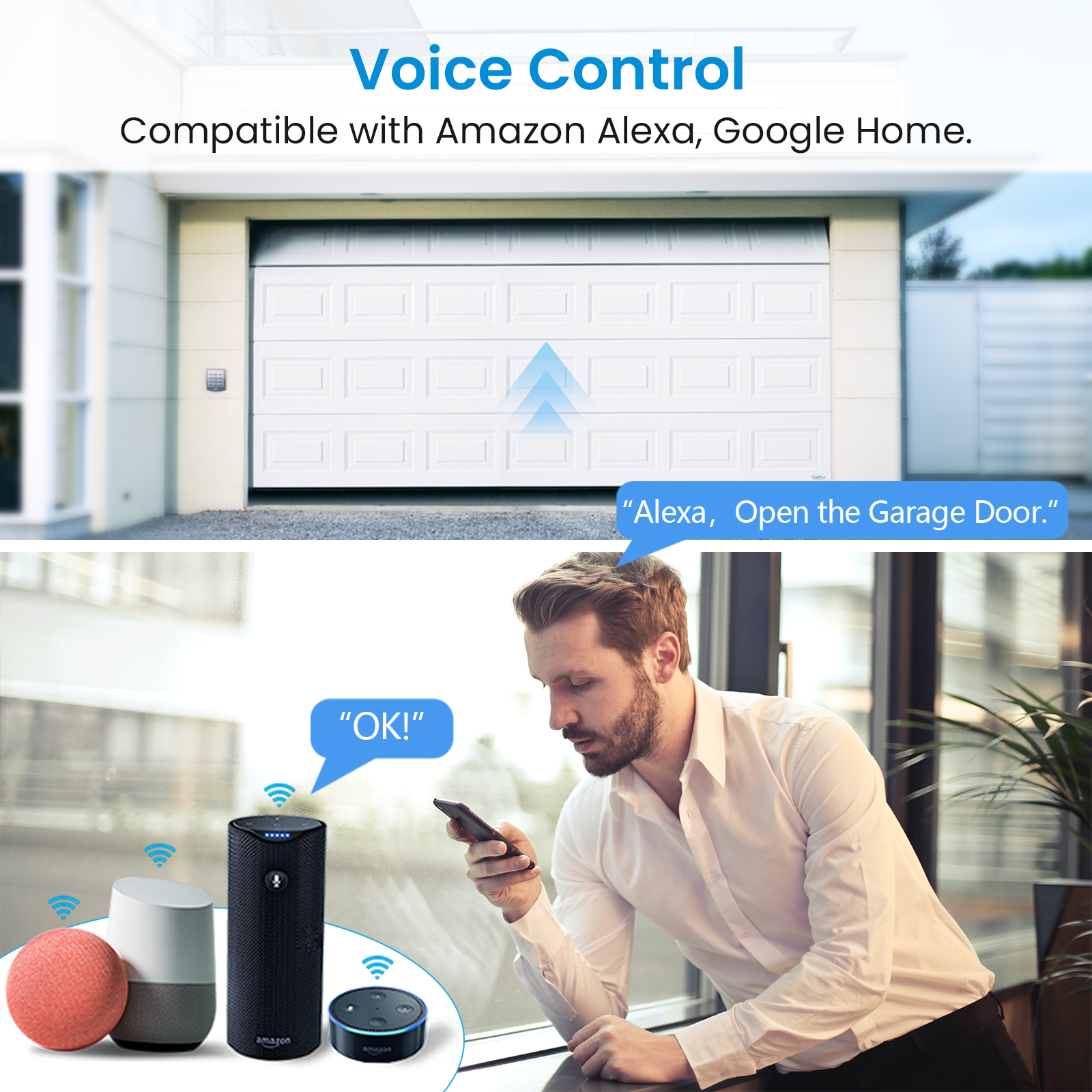 Tuya Smart Life Garage Door Wi - Smart Home Improvement reseña y precio