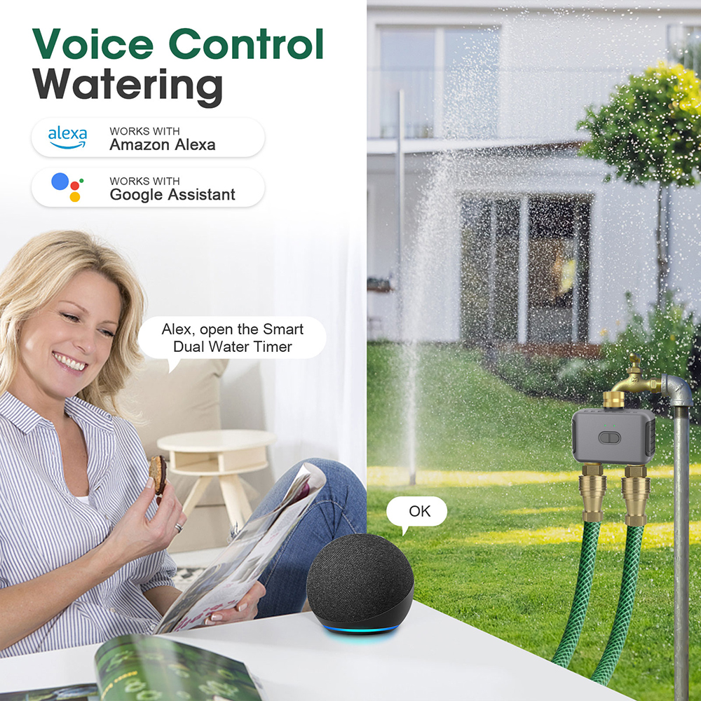 Tuya 2 Zone Watering Timer Gar - Smart Home Device reseña y precio