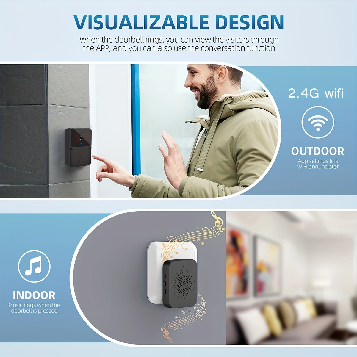tuya Wireless smart video door - Smart Home Cctv reseña y precio