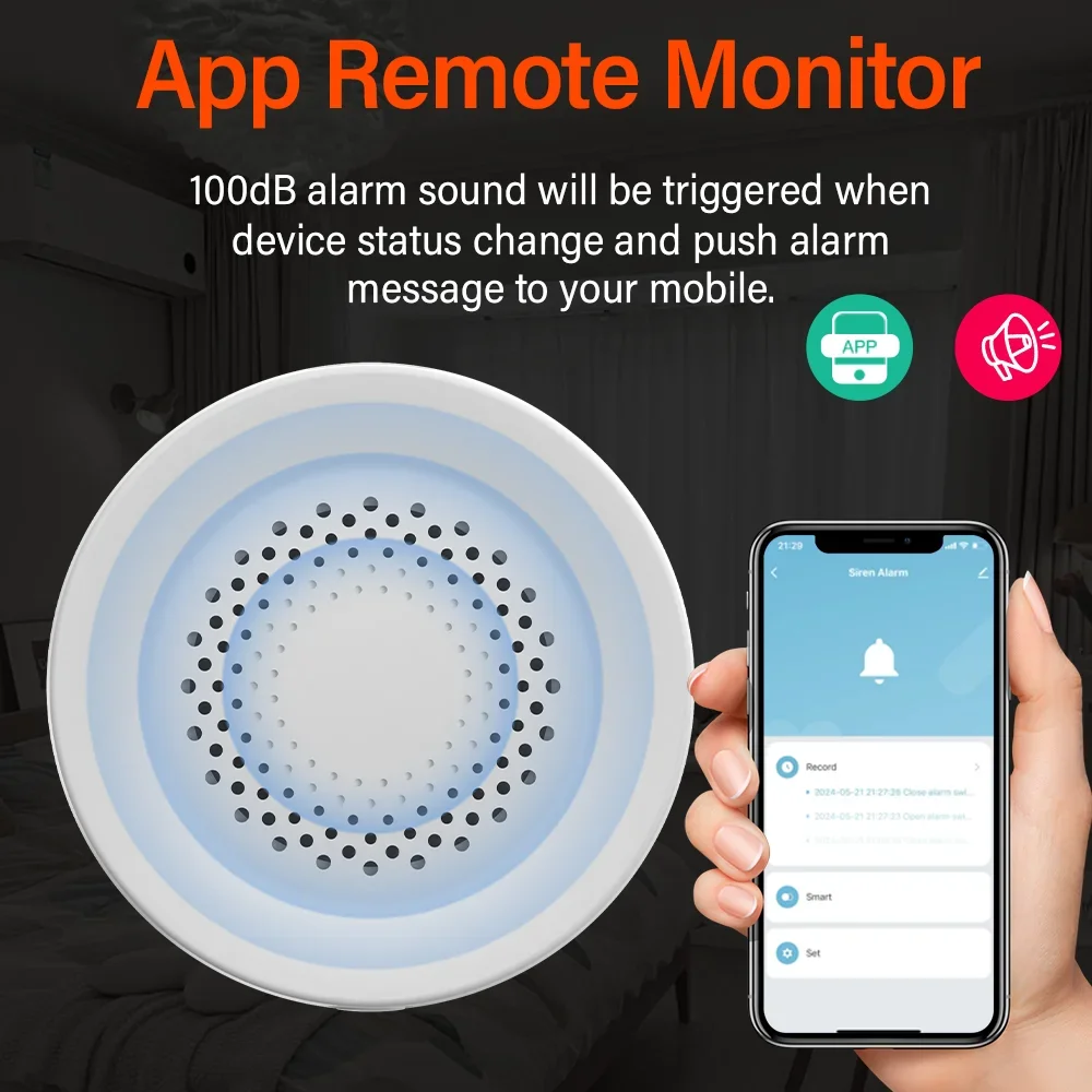 Tuya Zigbee WiFi Siren Alarm F - Smart Home Yandex reseña y precio